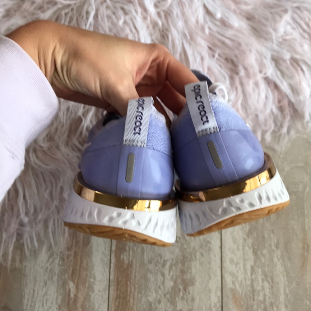 NWT Nike ID epic react Custom Lilac Gold - Picture 8 of 8
